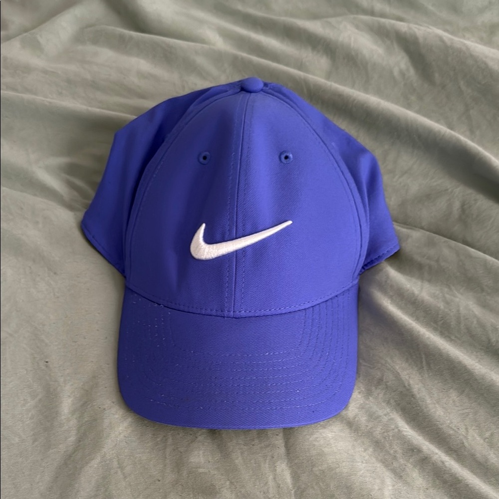Nike Blue and White Baseball Hat Classic Design